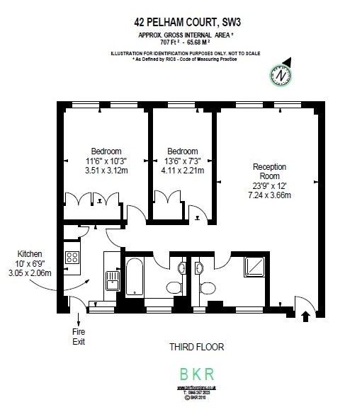 2 Bedrooms Flat to rent in Pelham Court, 145 Fulham Road, Chelsea, London SW3