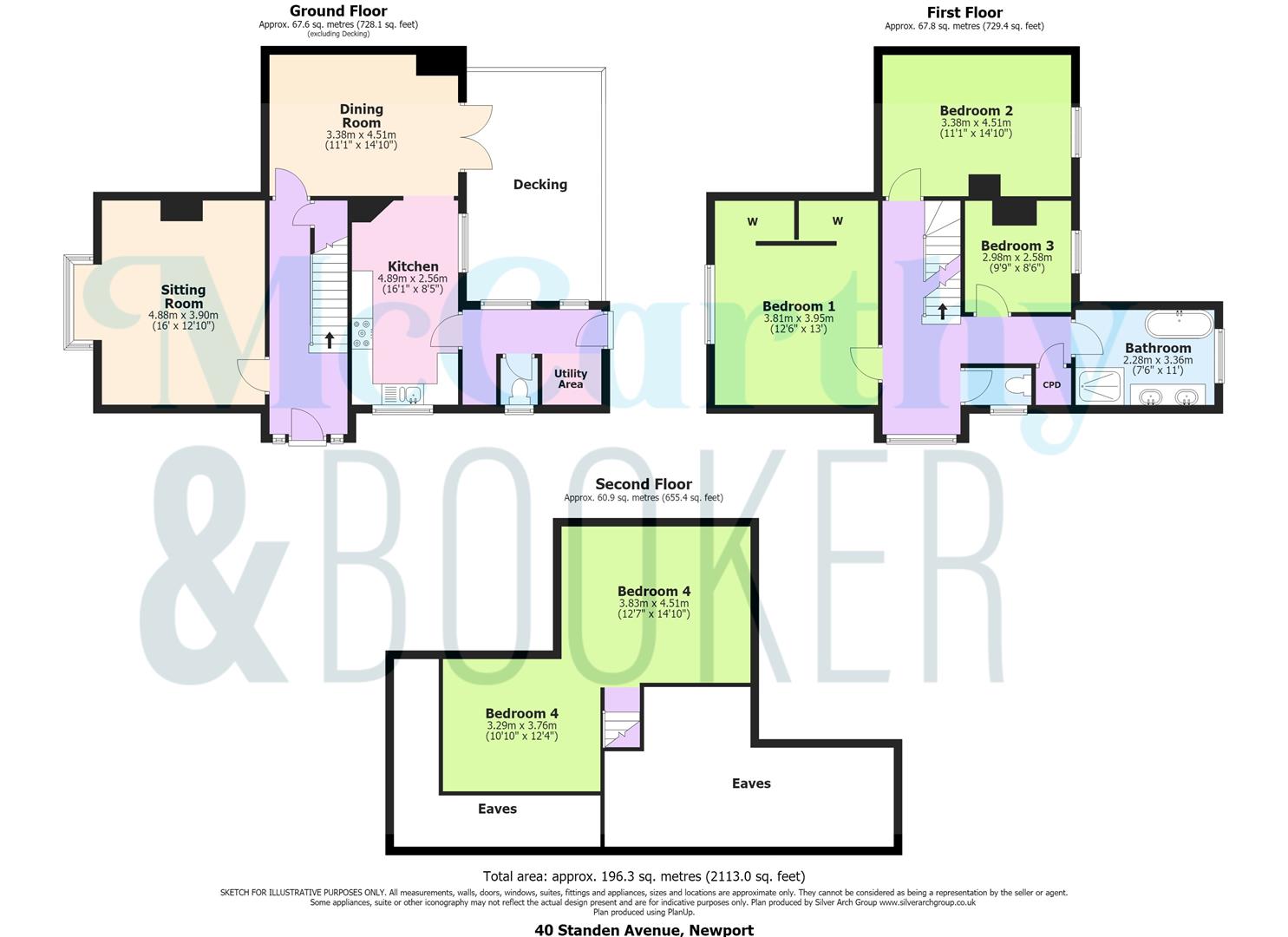 40, Standen Avenue, Newport floorplan