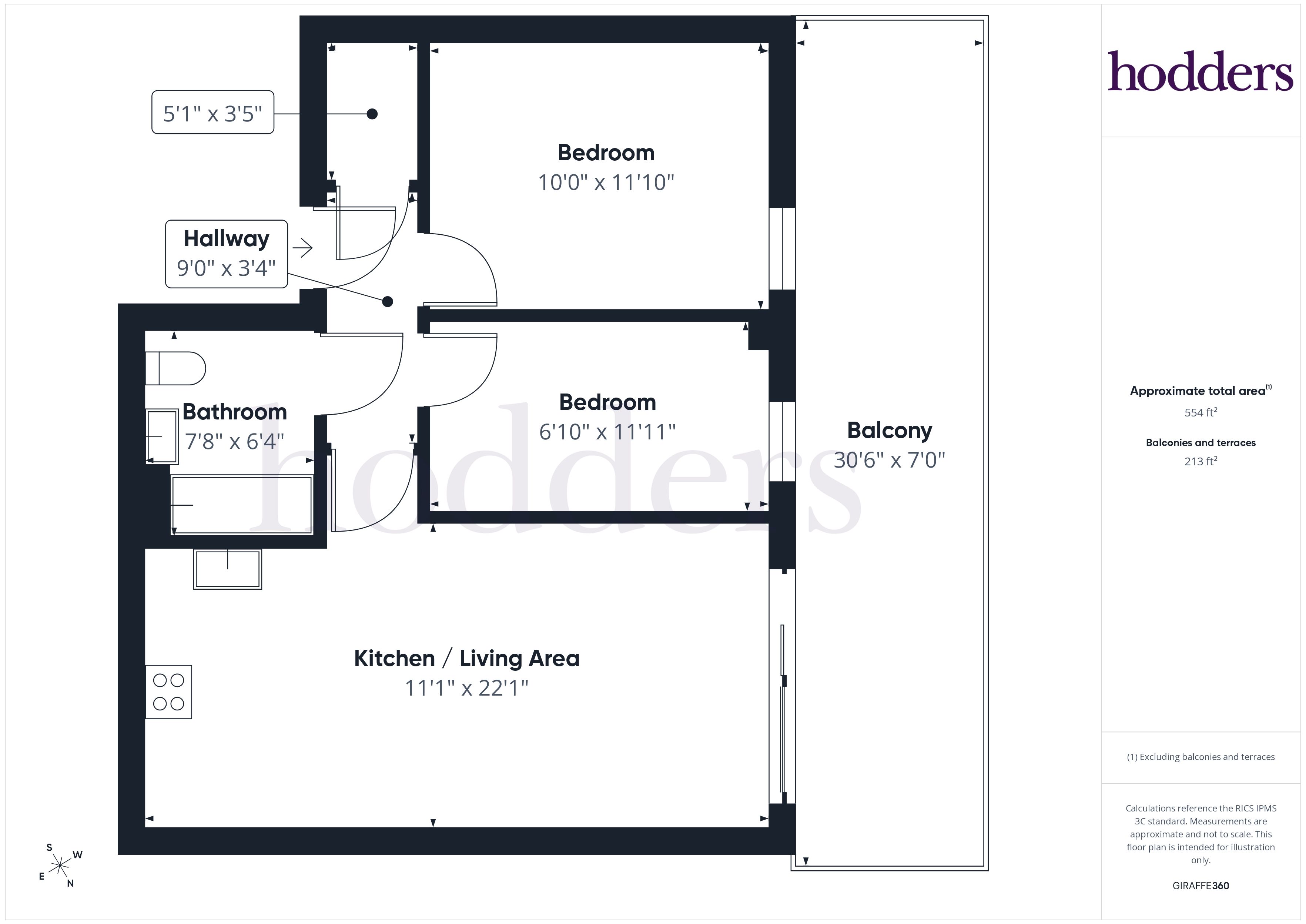 Flat 4, Liberty House,, Guildford Street, Chertsey floorplan