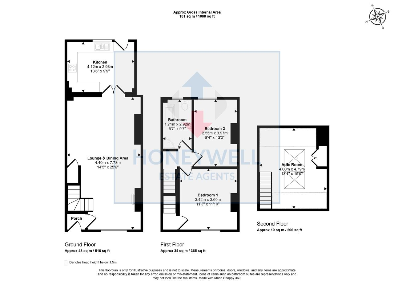 17, Pendle Road, Clitheroe floorplan