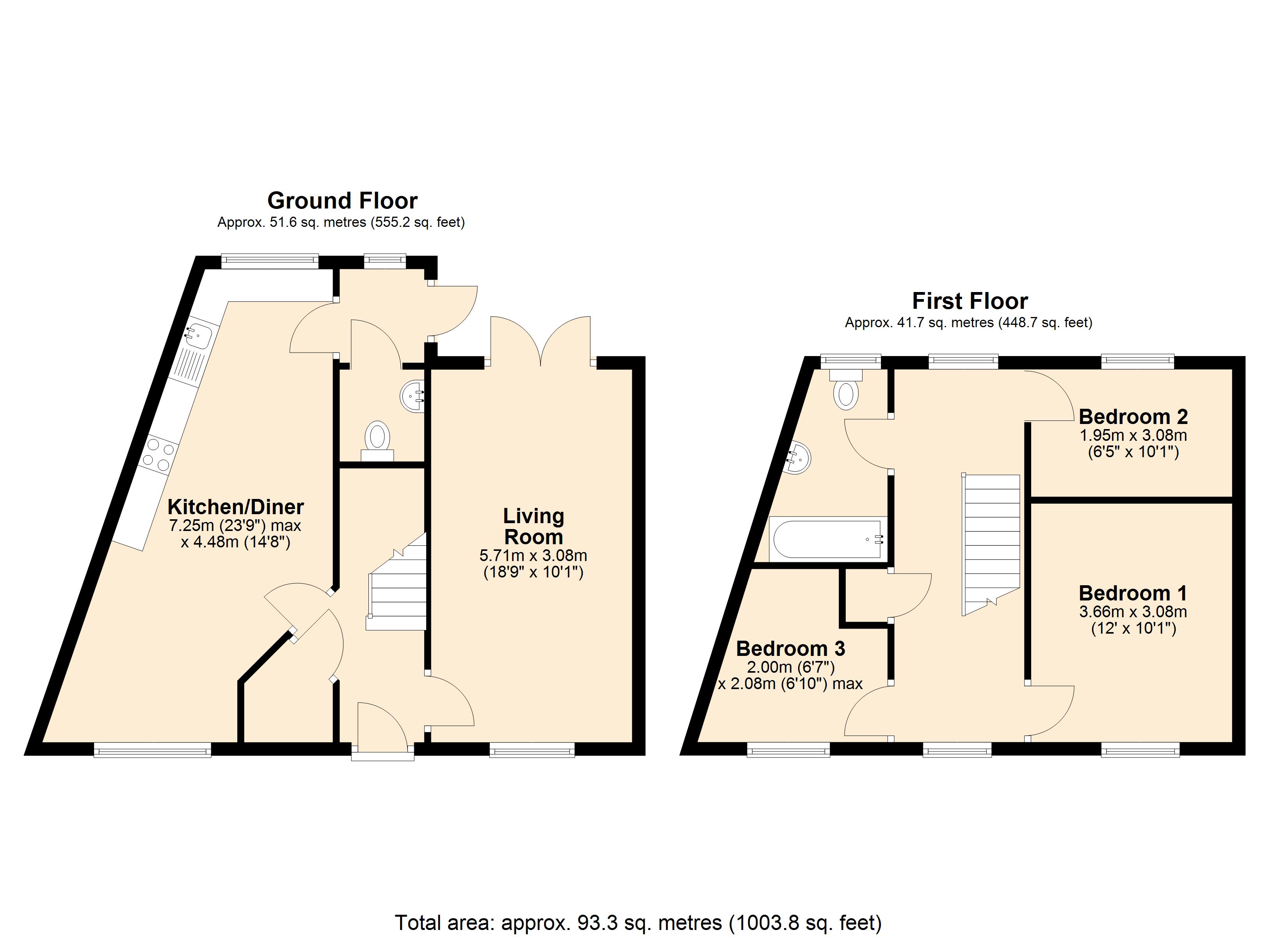 66, Barons Crescent, Wiltshire floorplan