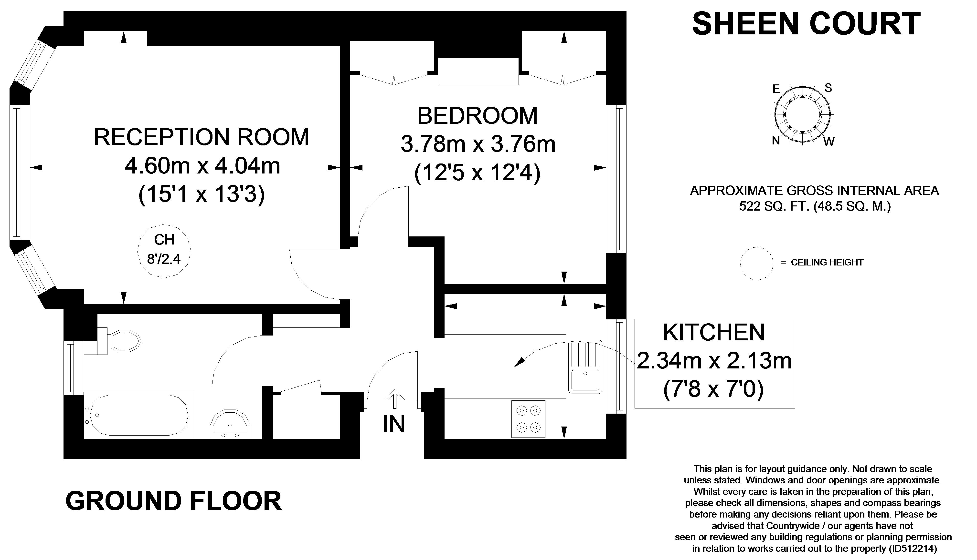 1 Bedrooms Flat to rent in Sheen Court, Richmond TW10