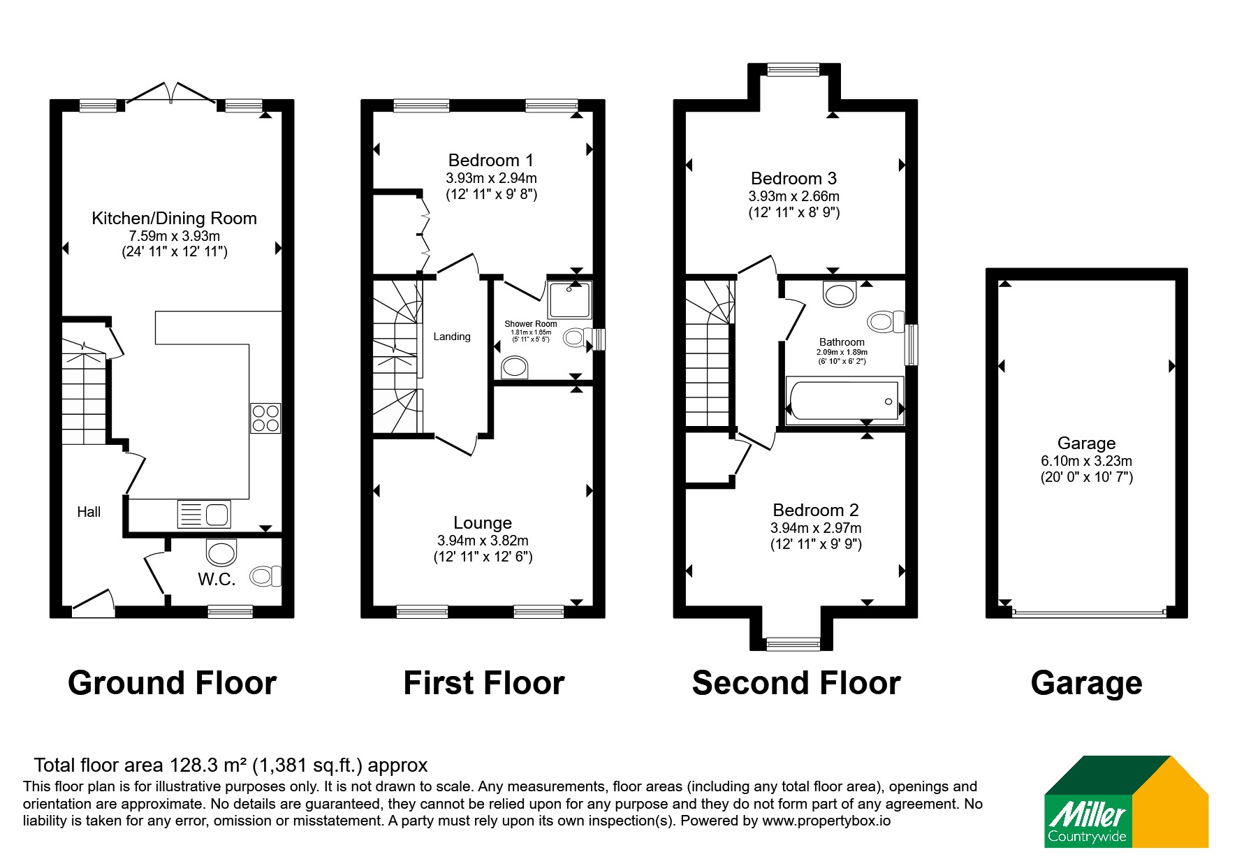 132, Gilbert Road, Cornwall floorplan