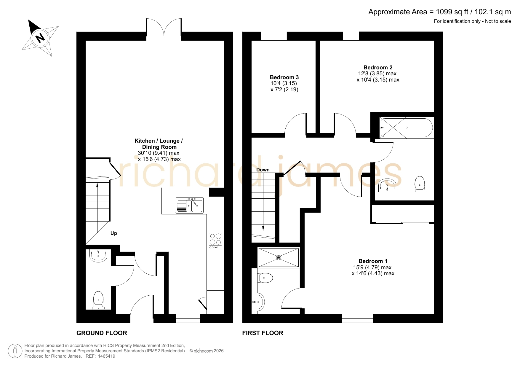 9, Monkbaron, Swindon floorplan