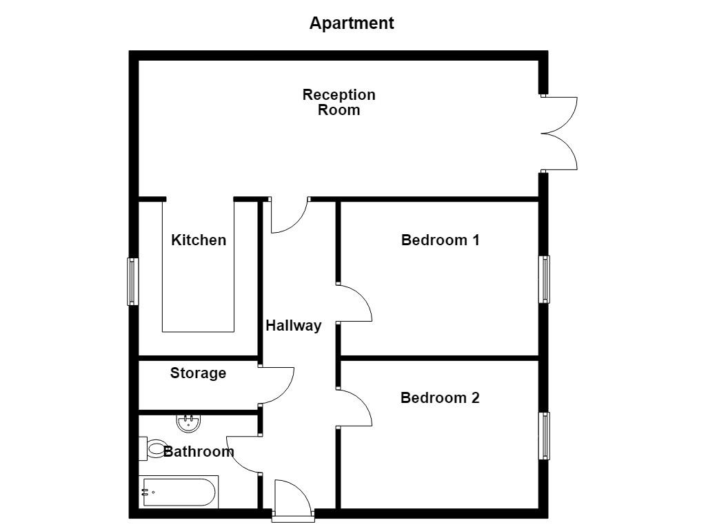 Flat 8, 10, Town Hall Street, Great Harwood floorplan