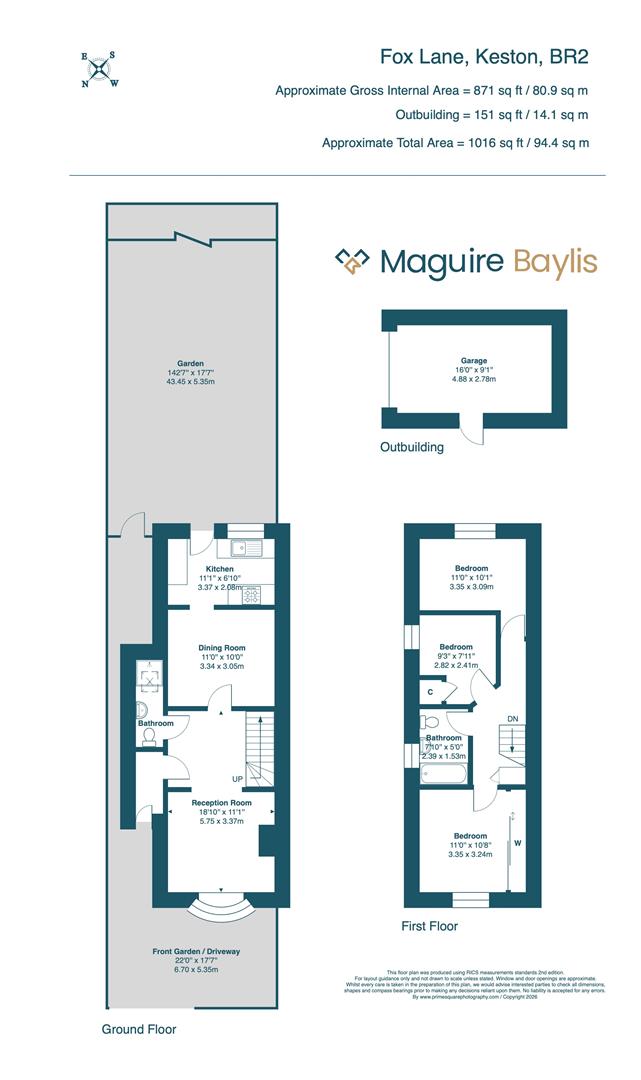 33, Fox Lane, Keston floorplan