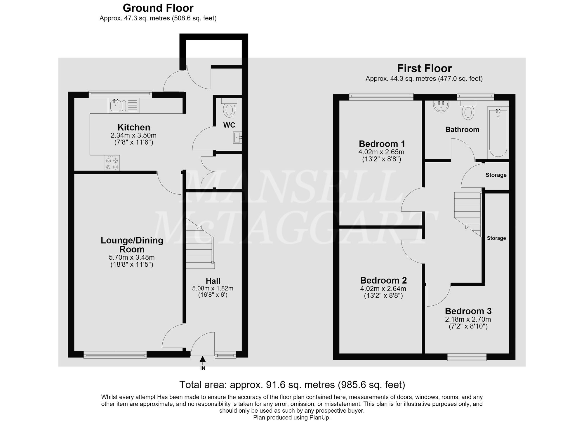 136 Seaford Road, Crawley floorplan