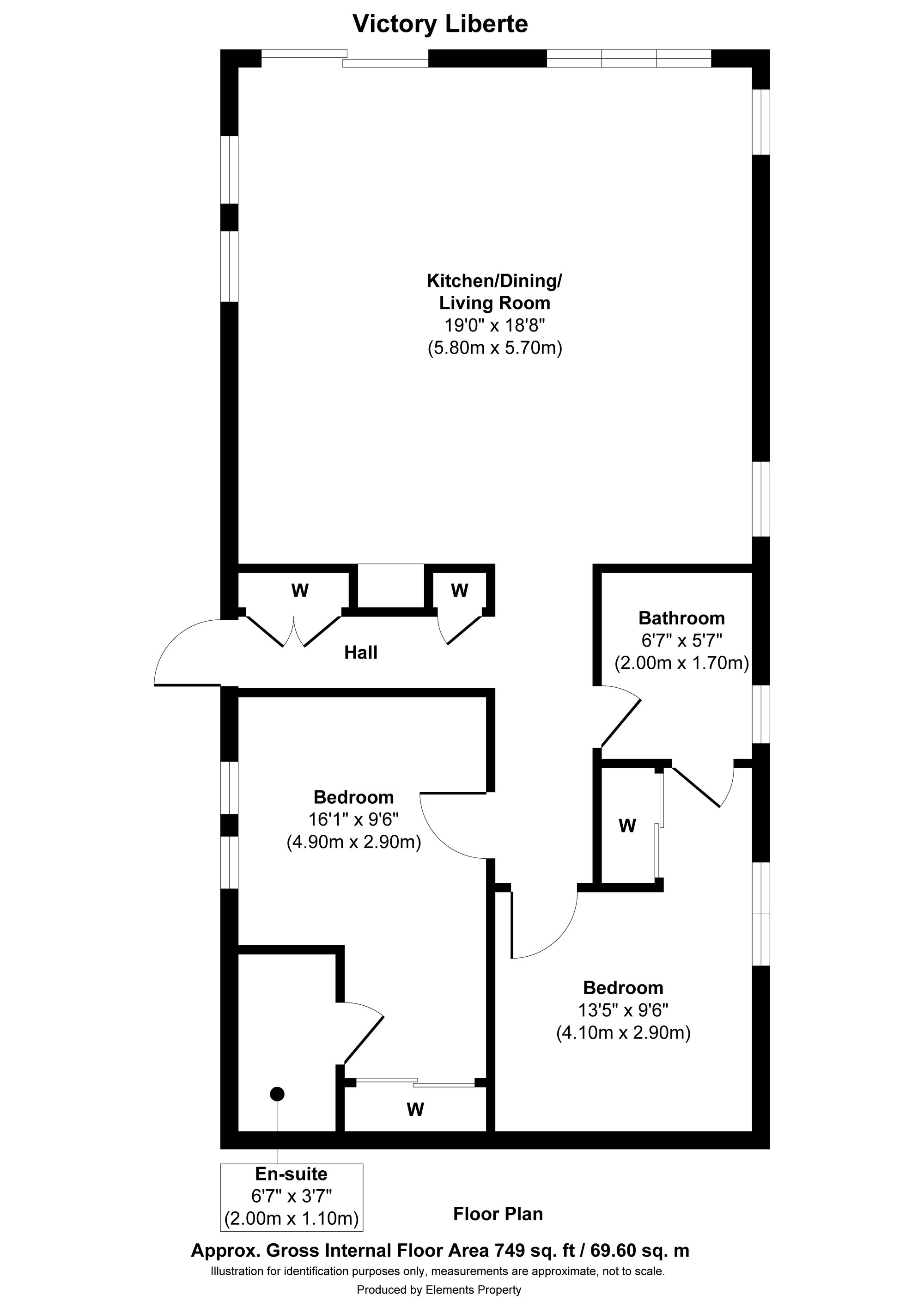 Victory Liberte, The Woods Caravan Park, Clackmannanshire floorplan