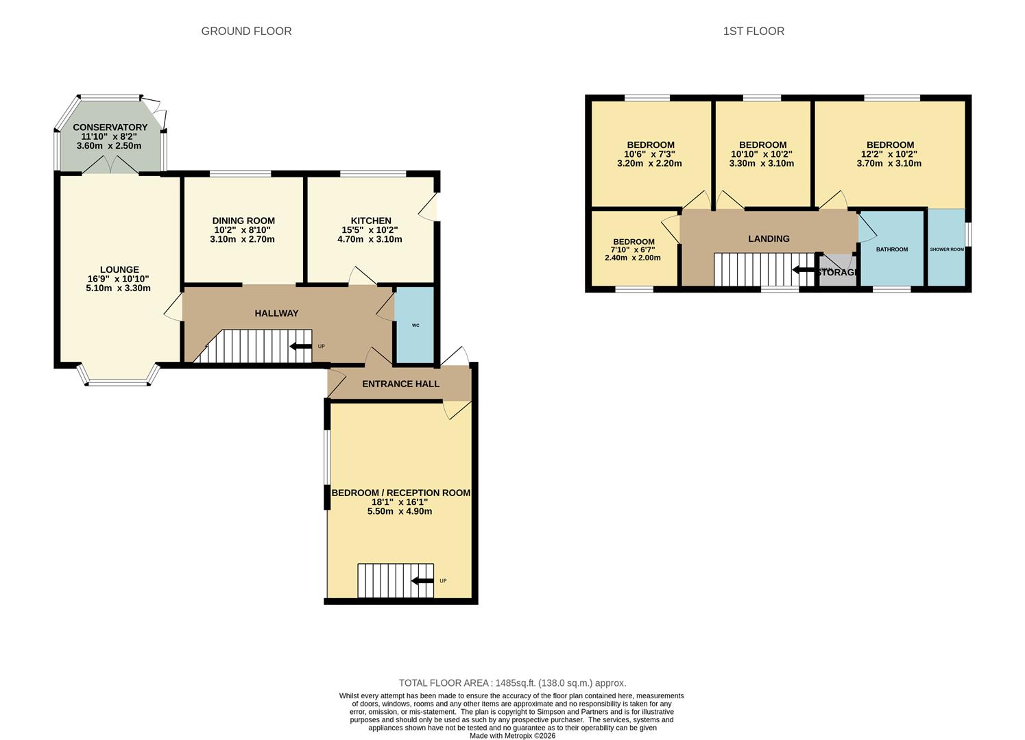 58, Brashland Drive, Northampton floorplan