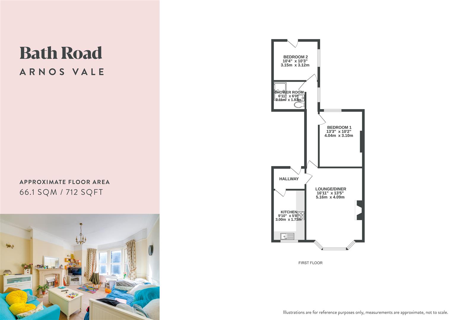 Bath Road, Brislington, Bristol BS4, 2 bedroom flat for sale 64147520