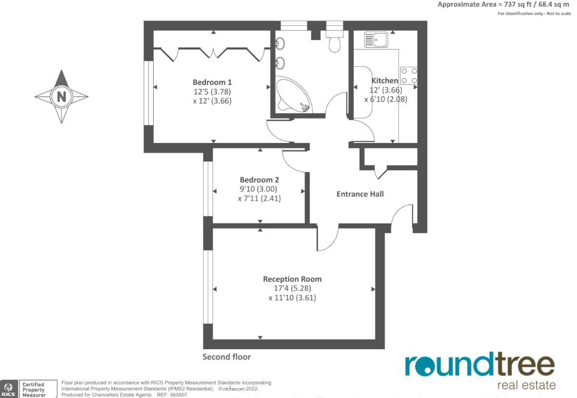 Stuart Court, Nether Street, Finchley N3, 2 bedroom flat for sale