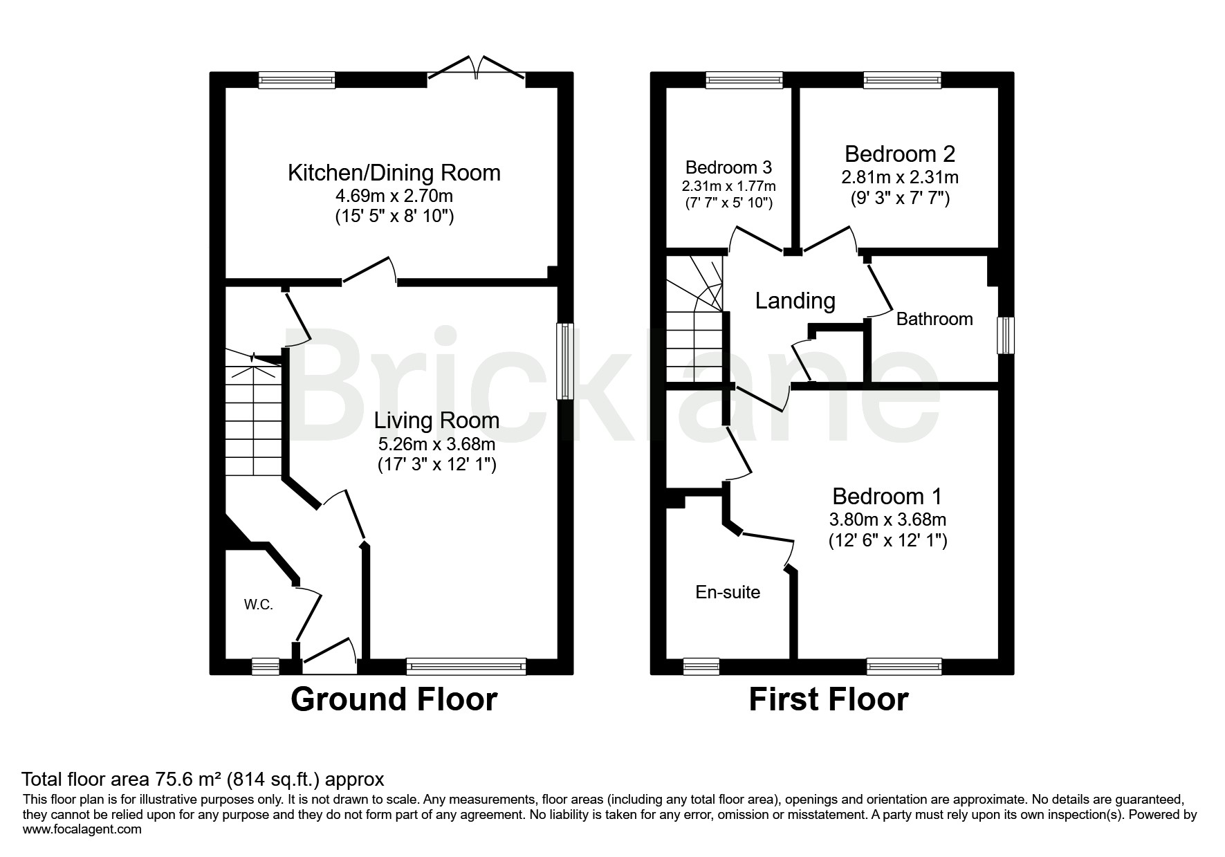 12, Alva Close, Corby floorplan