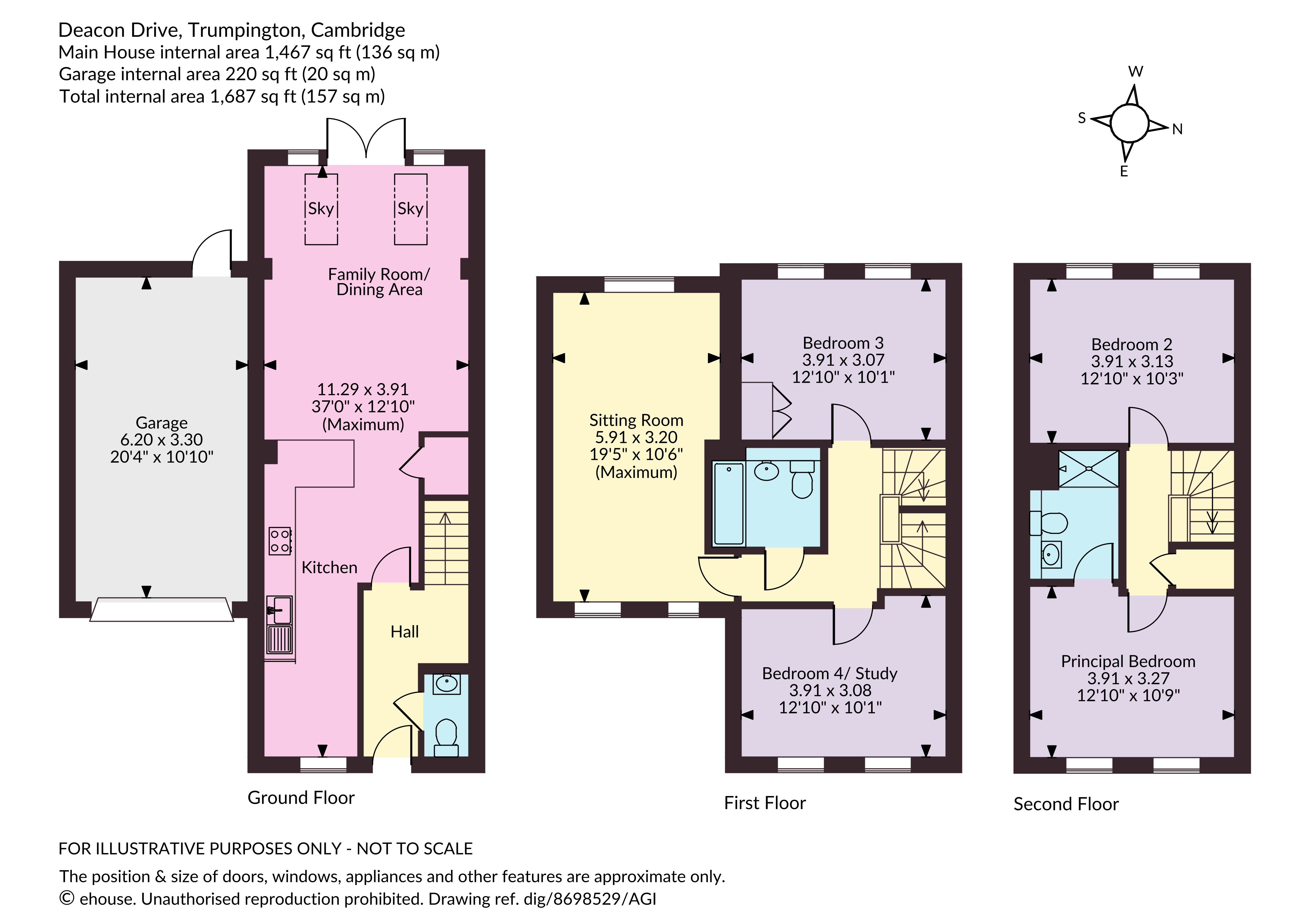 3, Deacon Drive, Cambridge floorplan