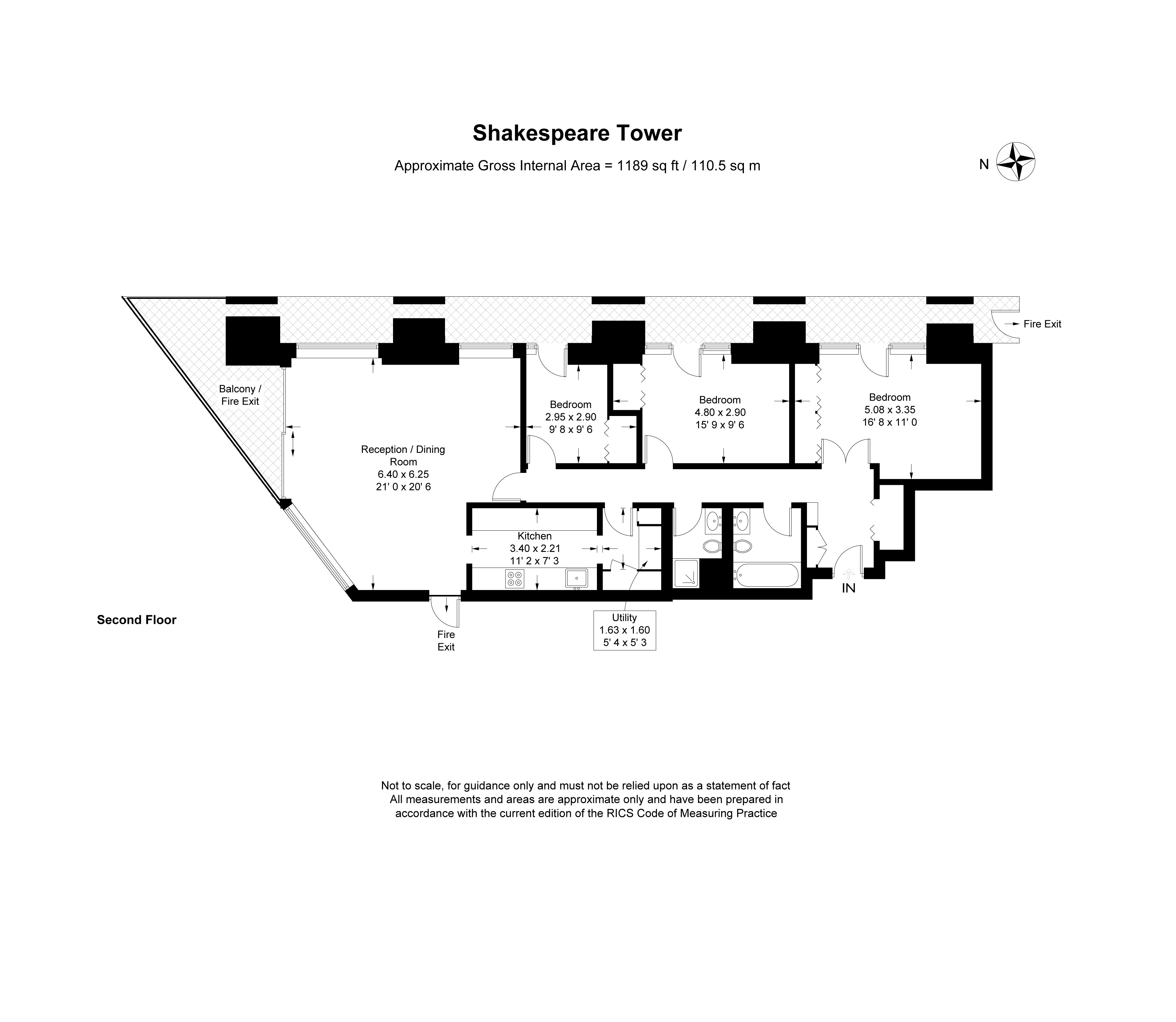 3 Bedrooms Flat to rent in Shakespeare Tower, Barbican, London EC2Y