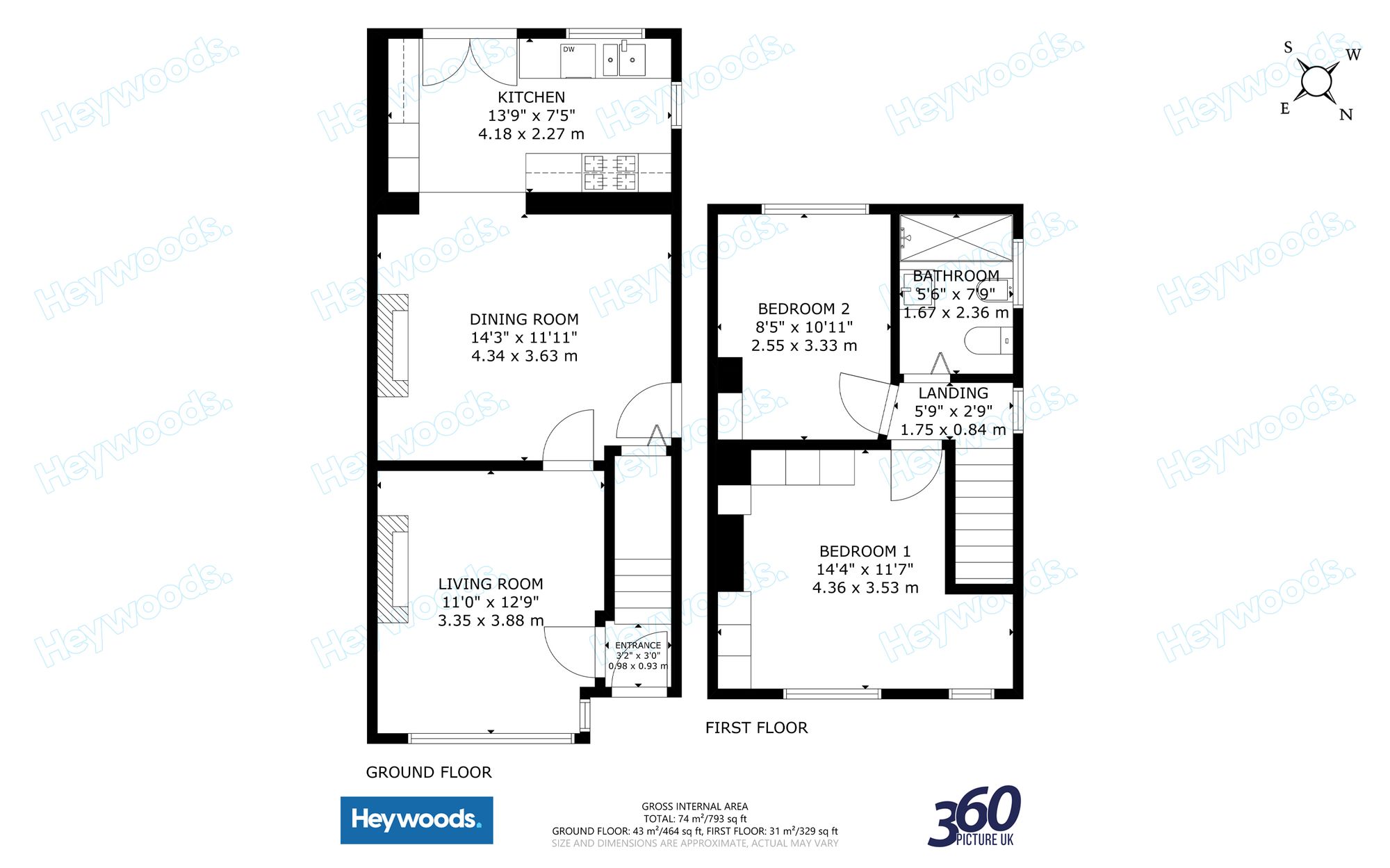 2 Vicarage Crescent, Newcastle floorplan