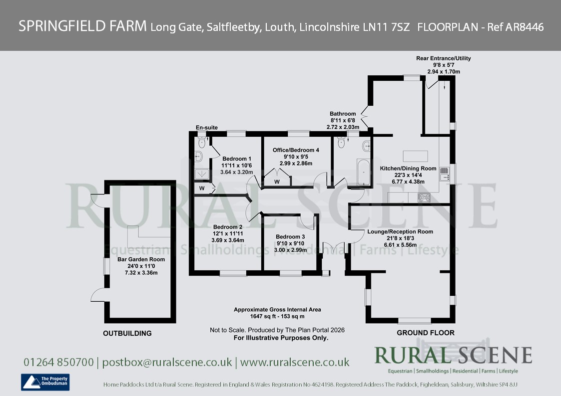 SPRINGFIELD FARM, LONG GATE, LOUTH floorplan