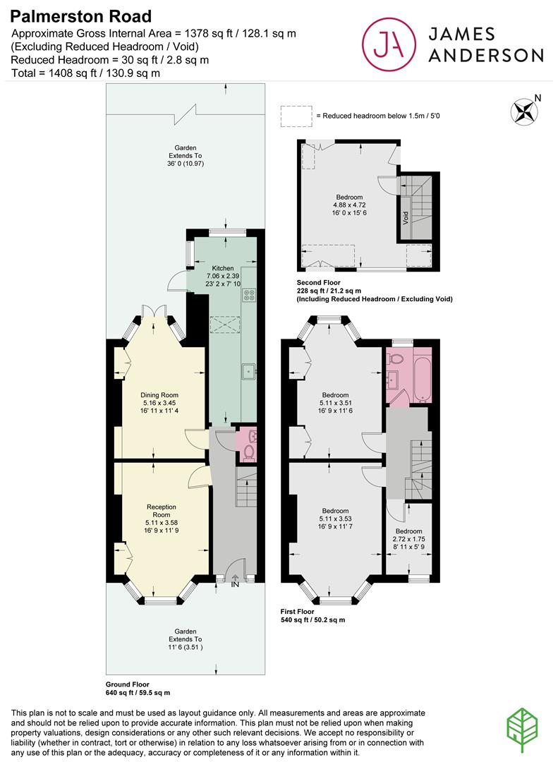 Palmerston Road, East Sheen SW14, 4 bedroom terraced house to rent