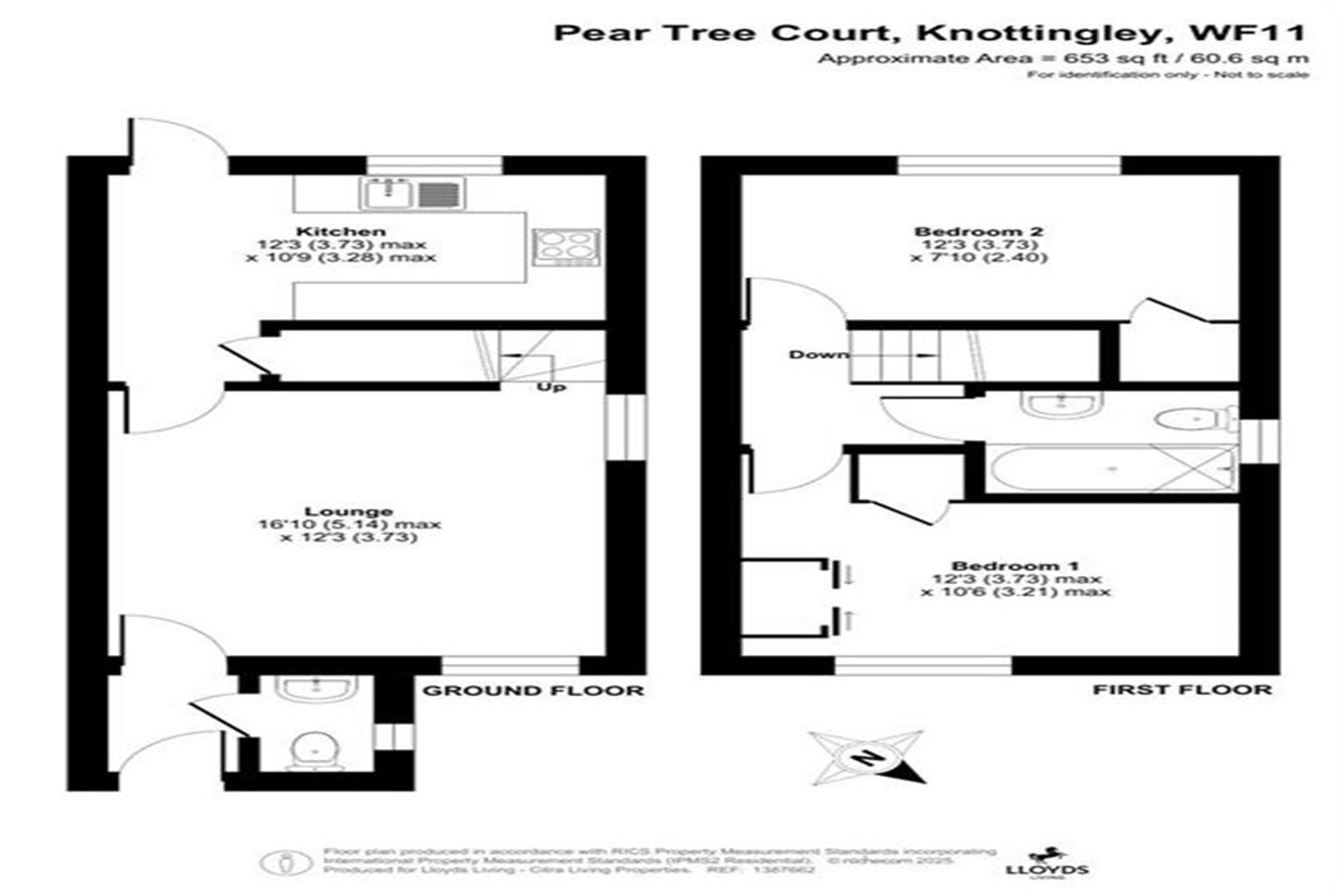 66, Oak Tree Crescent, Knottingley floorplan