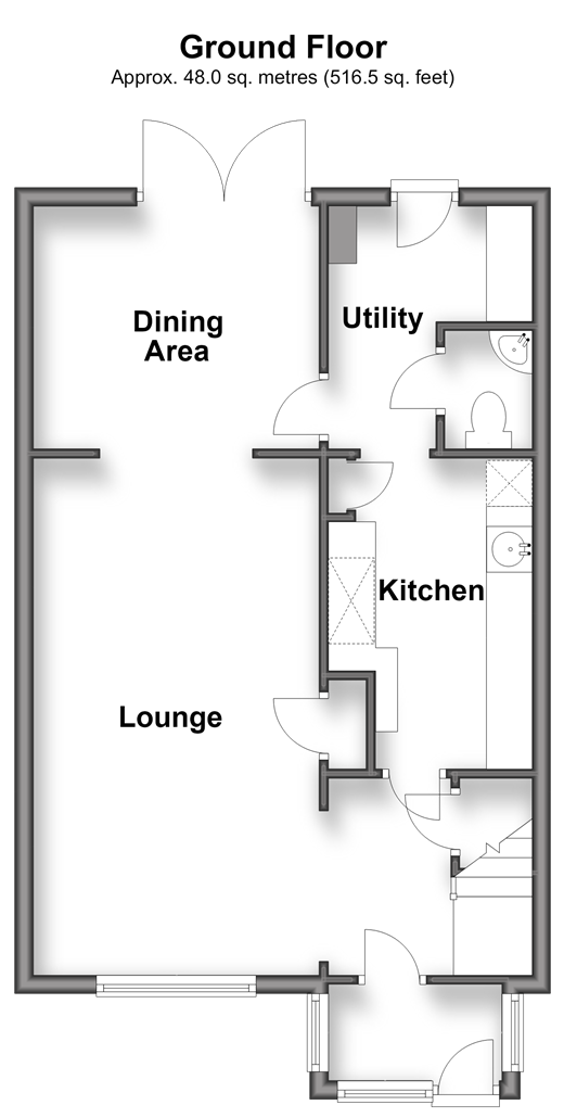 The Derings, Lydd floorplan