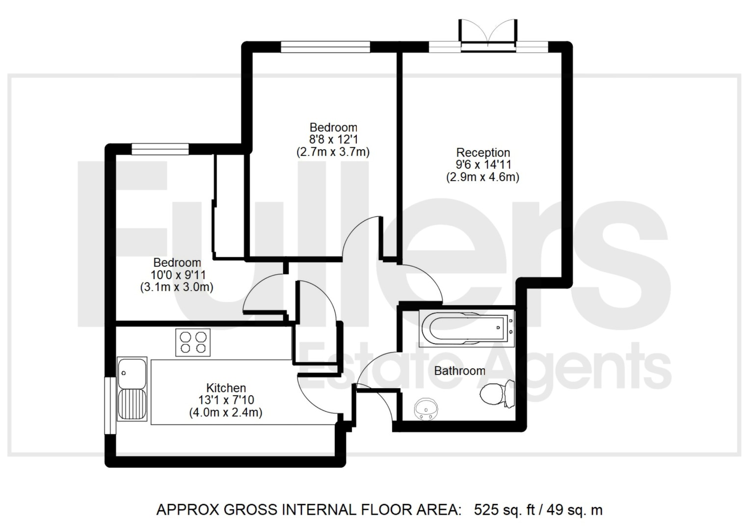3 Moorland Court, Eversley Park Road, London floorplan