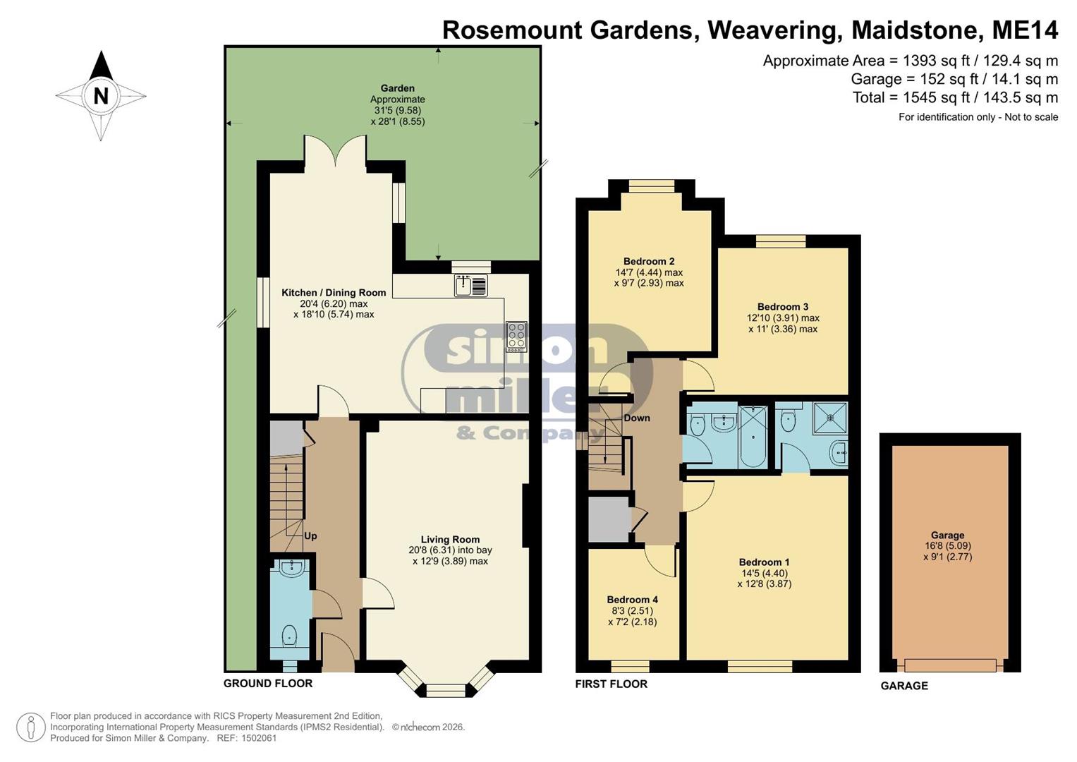 5, Rosemount Gardens, Maidstone floorplan
