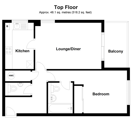 1 Bedrooms Flat for sale in Elm Road, Redhill, Surrey RH1