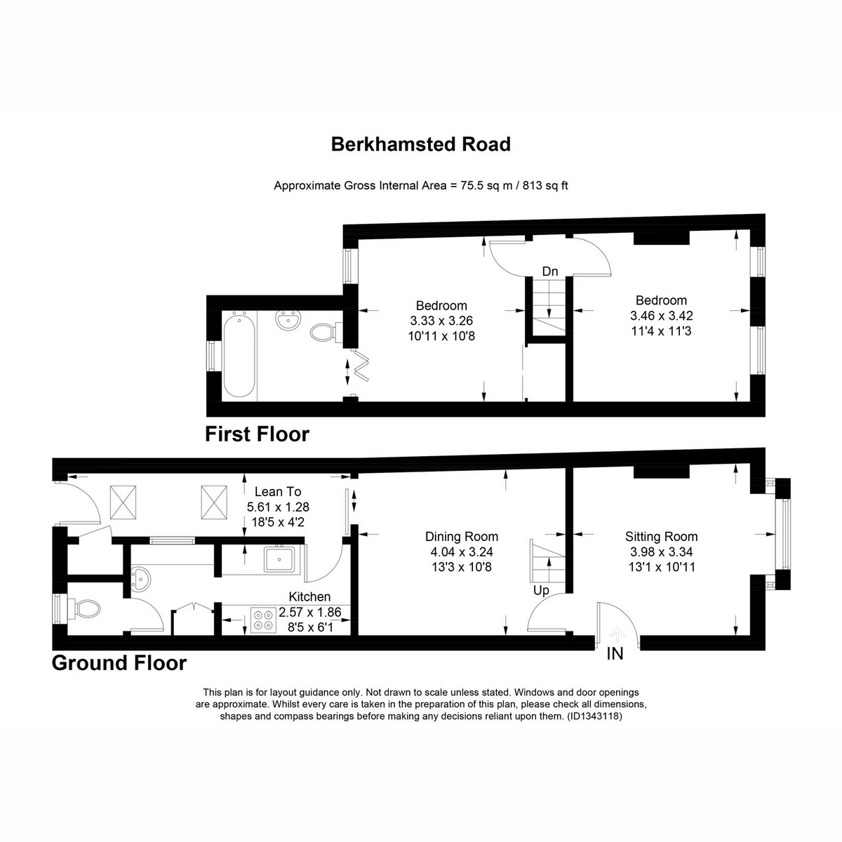 Berkhampstead Road, Chesham floorplan