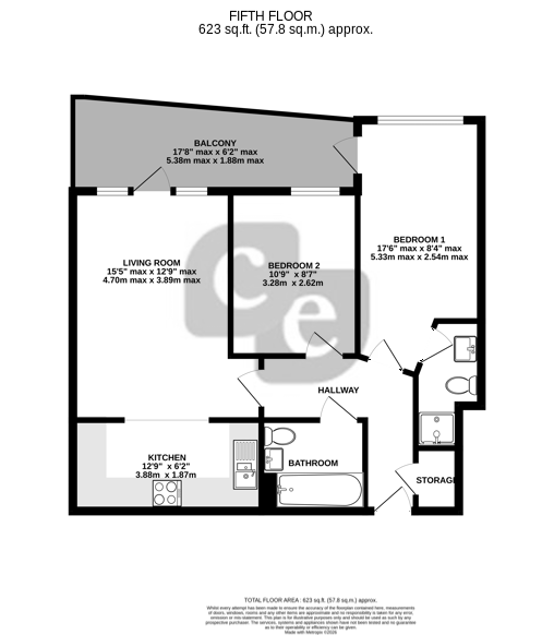 130, Bridge Court, HARROW floorplan