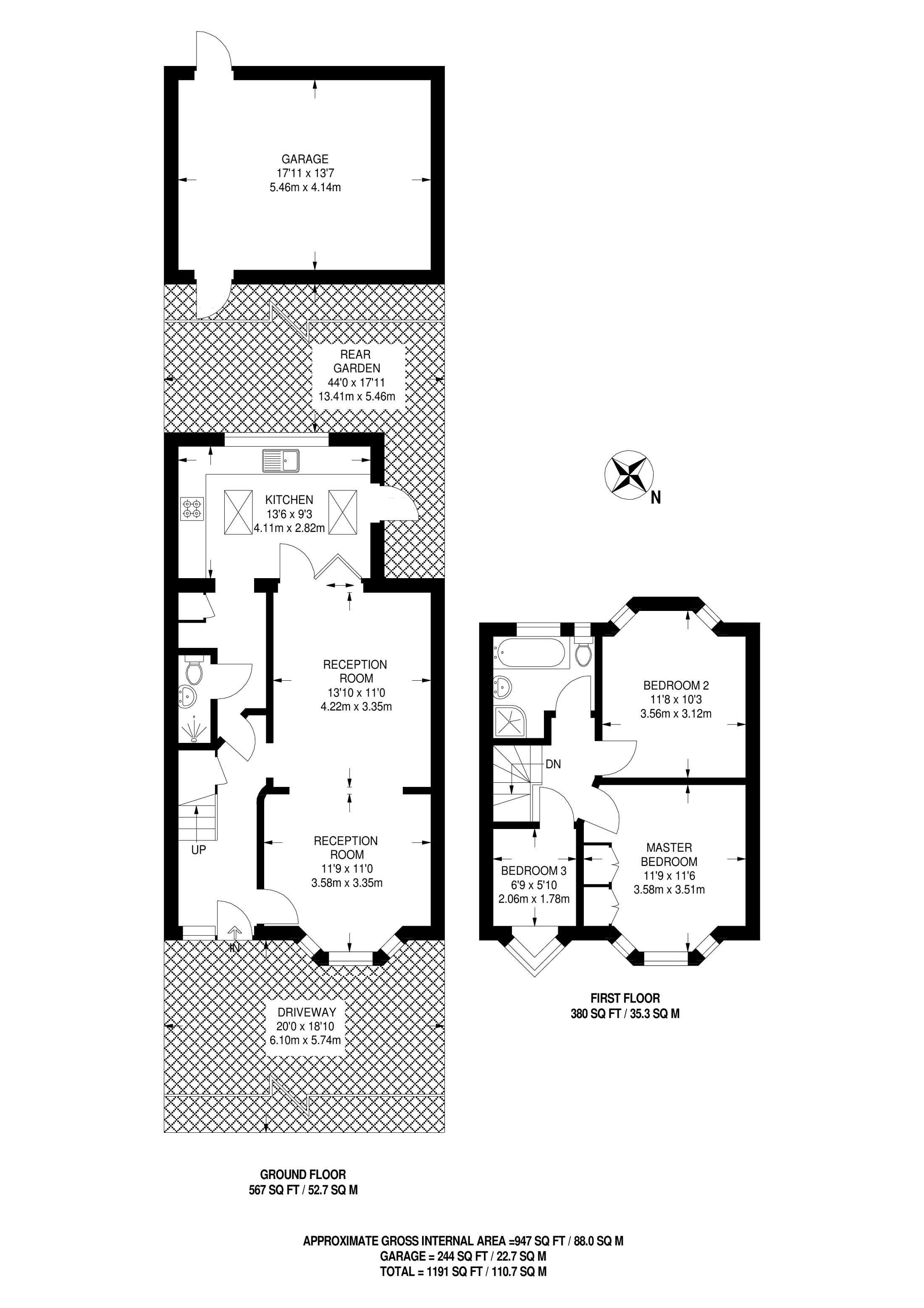 3 Bedrooms Terraced house to rent in Orme Road, Kingston KT1