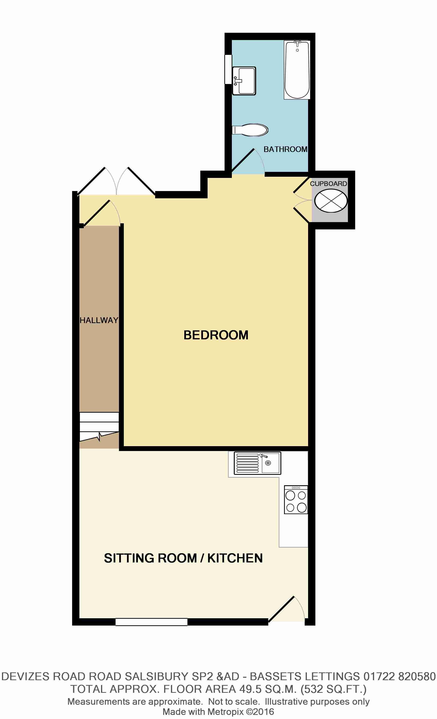 1 Bedrooms Flat to rent in Devizes Road, Salisbury, Wiltshire SP2