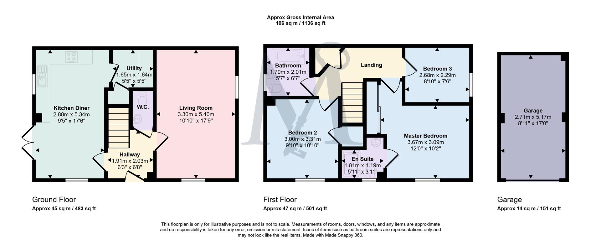 30, Bluebell Way, Coalville floorplan