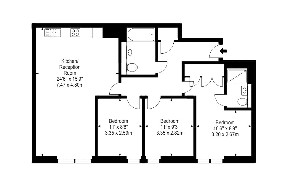 3 Bedrooms Flat to rent in Merchant Square, 4B Merchant Square, London W2