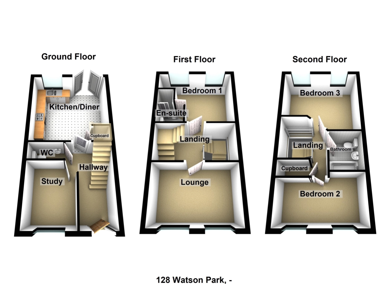 128, Watson Park, Spennymoor floorplan