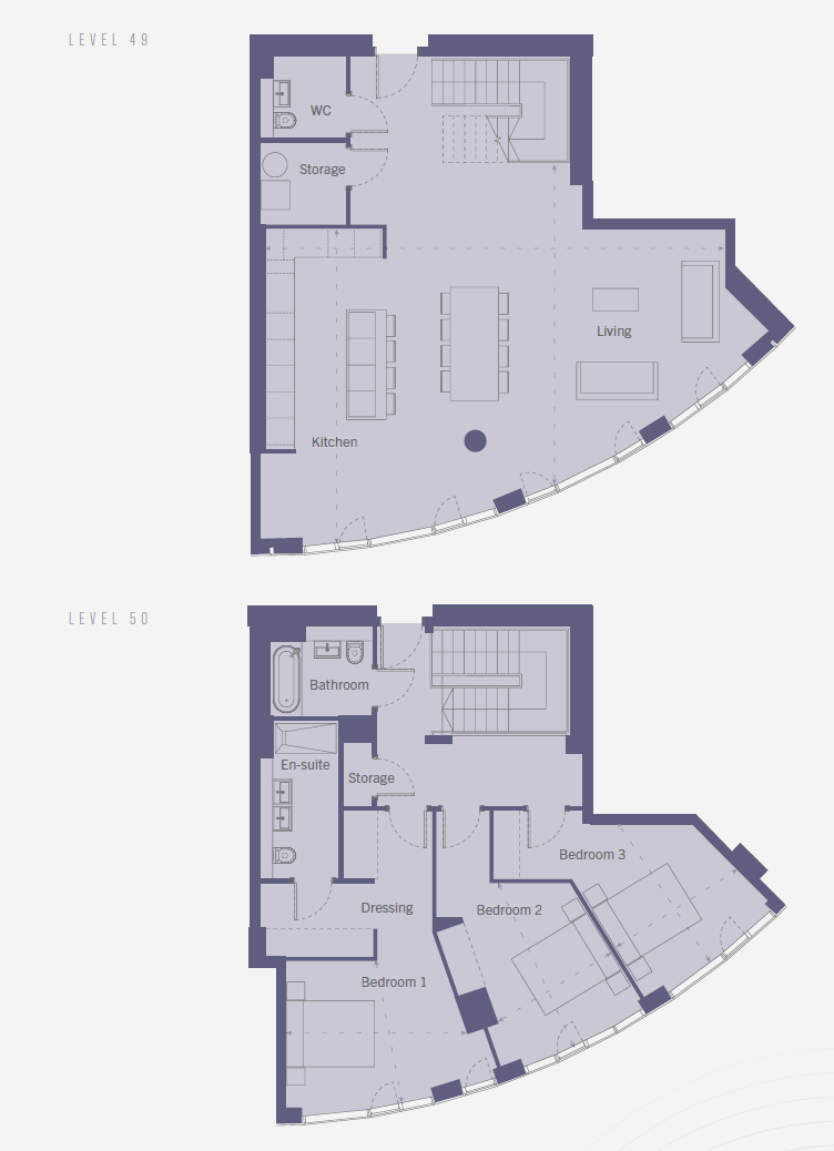 NEW Penthouse 4908,, The Euler, Silvercroft Street floorplan