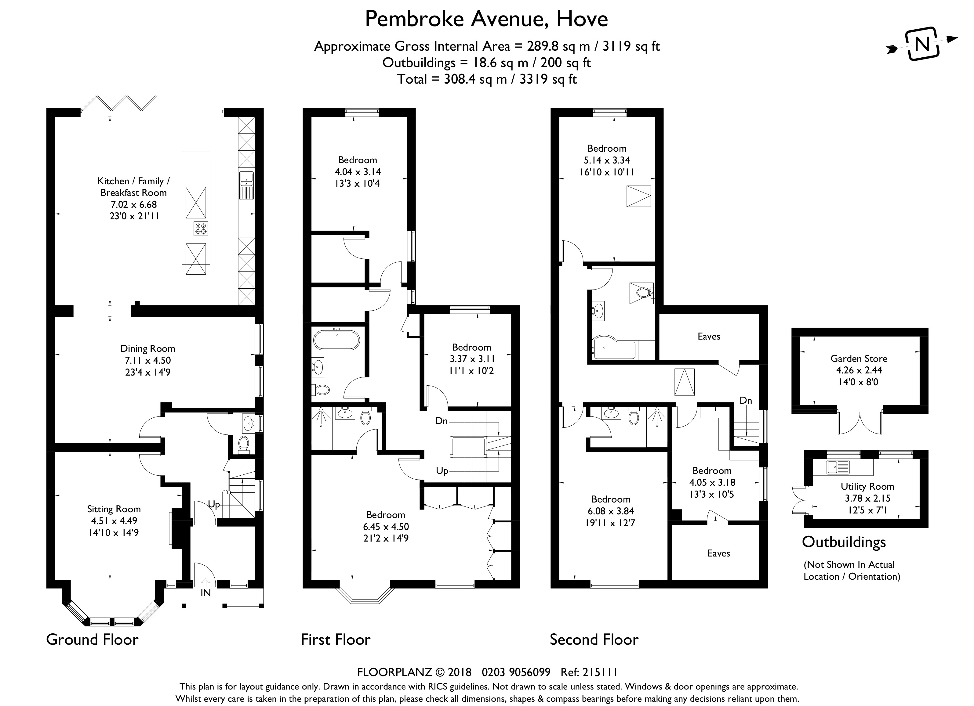 Pembroke Avenue, Hove, East Sussex BN3, 6 bedroom semidetached house