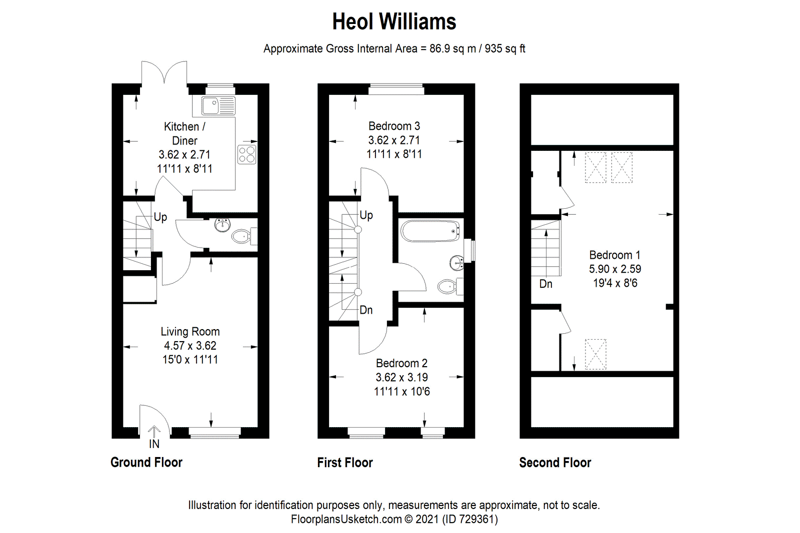 Heol Williams, Cardiff floorplan