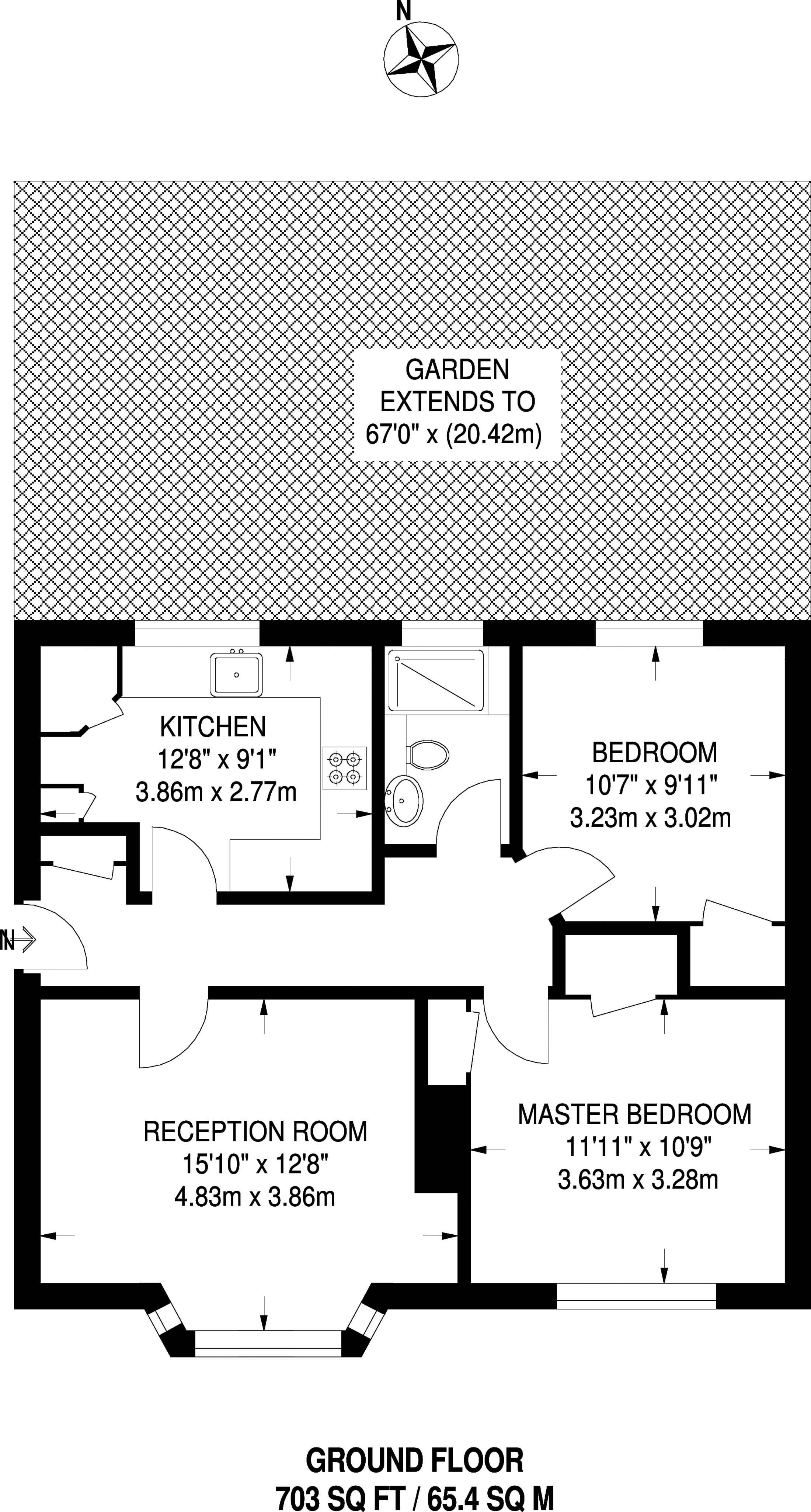 2 Bedrooms Maisonette to rent in Kempton Avenue, Northolt UB5