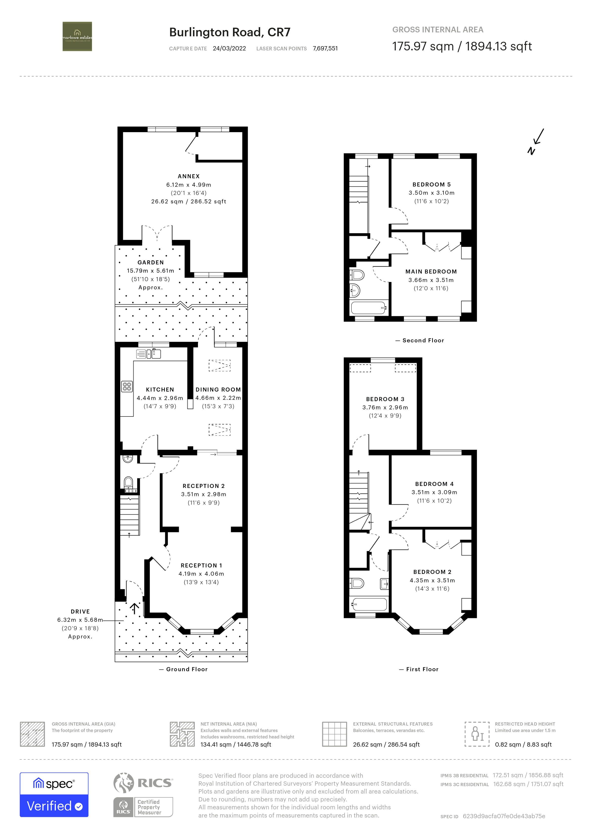 Burlington Road, Thornton Heath, Croydon CR7, 5 bedroom end terrace
