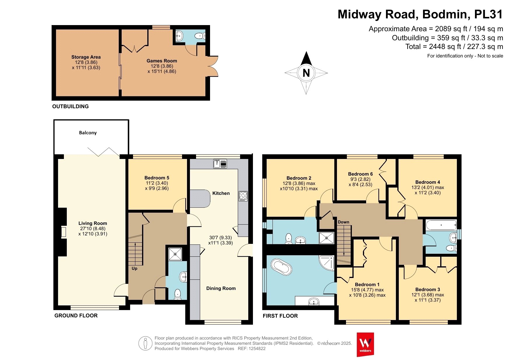 6, Midway Road, Cornwall floorplan