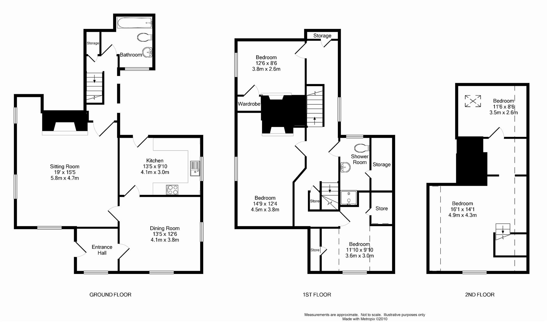 1 Old Hall Cottages, Old Hall Lane, Fornham St. Martin floorplan