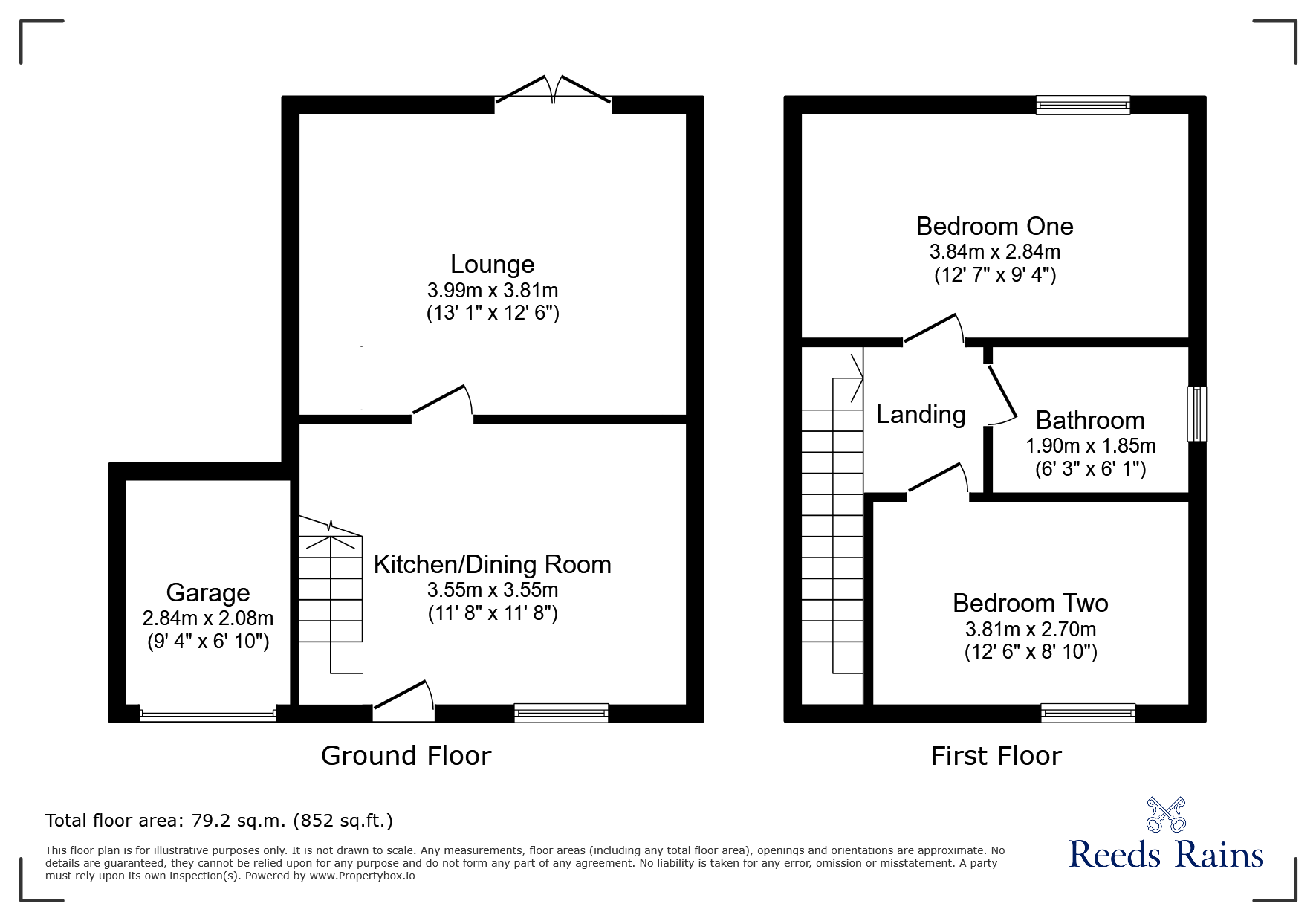 26, Dere Park, Consett floorplan