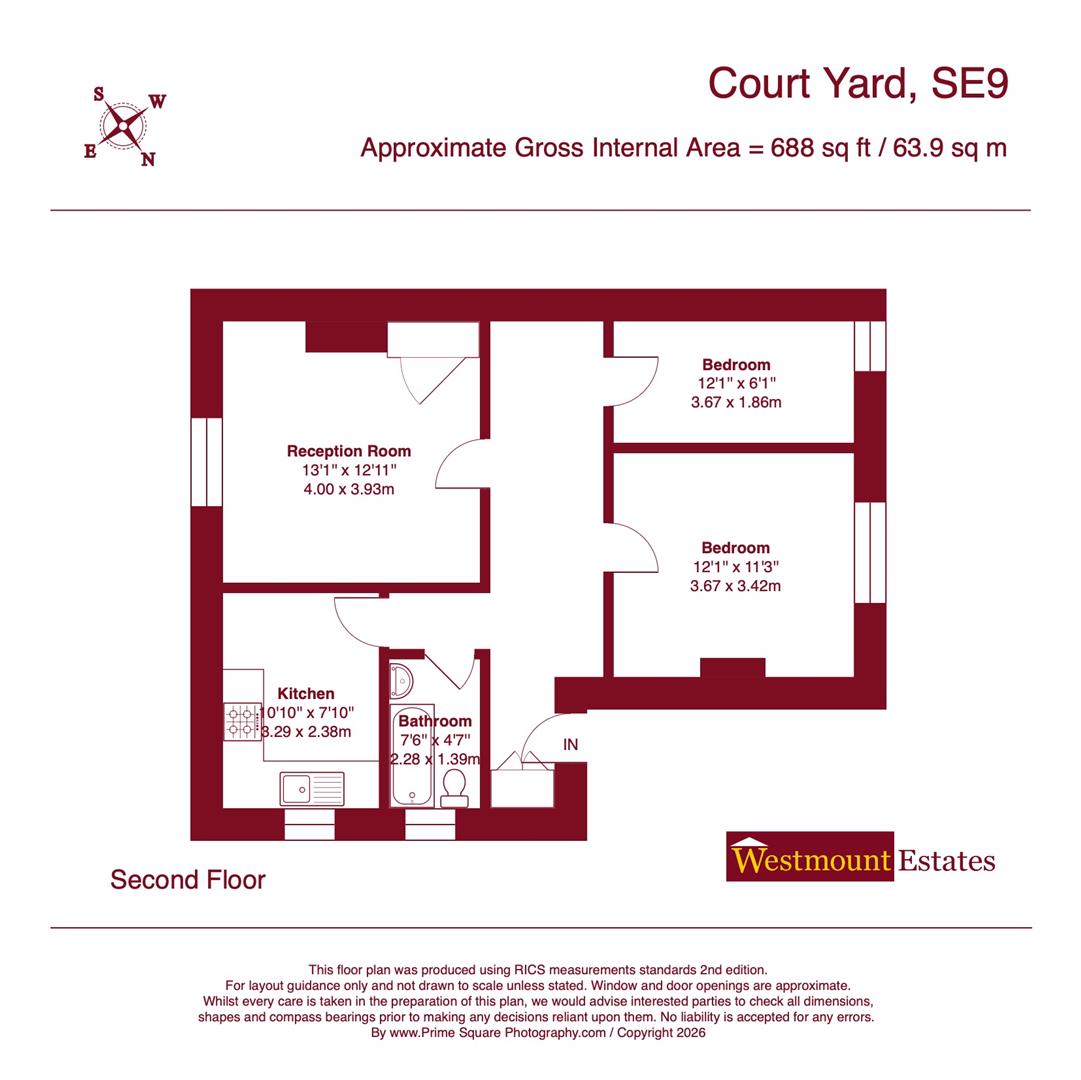 39A, Court Yard, London floorplan
