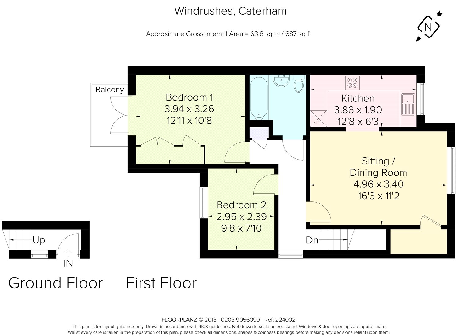 2 Bedrooms Maisonette for sale in Windrushes, Caterham, Surrey CR3