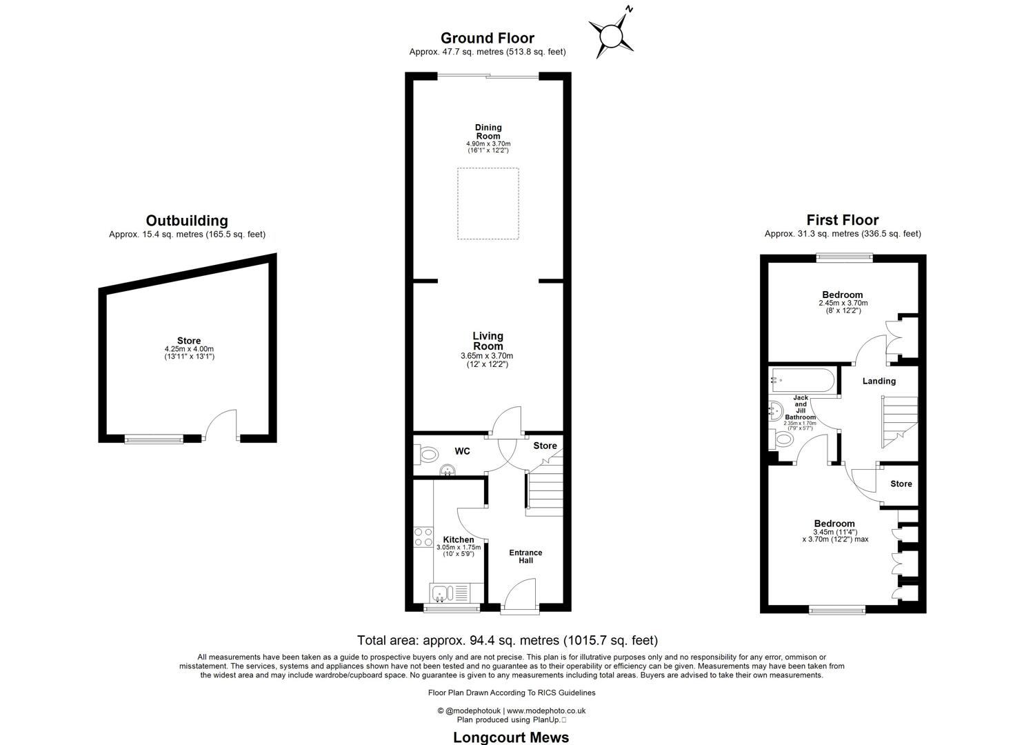 3, Longcourt Mews, Wanstead floorplan