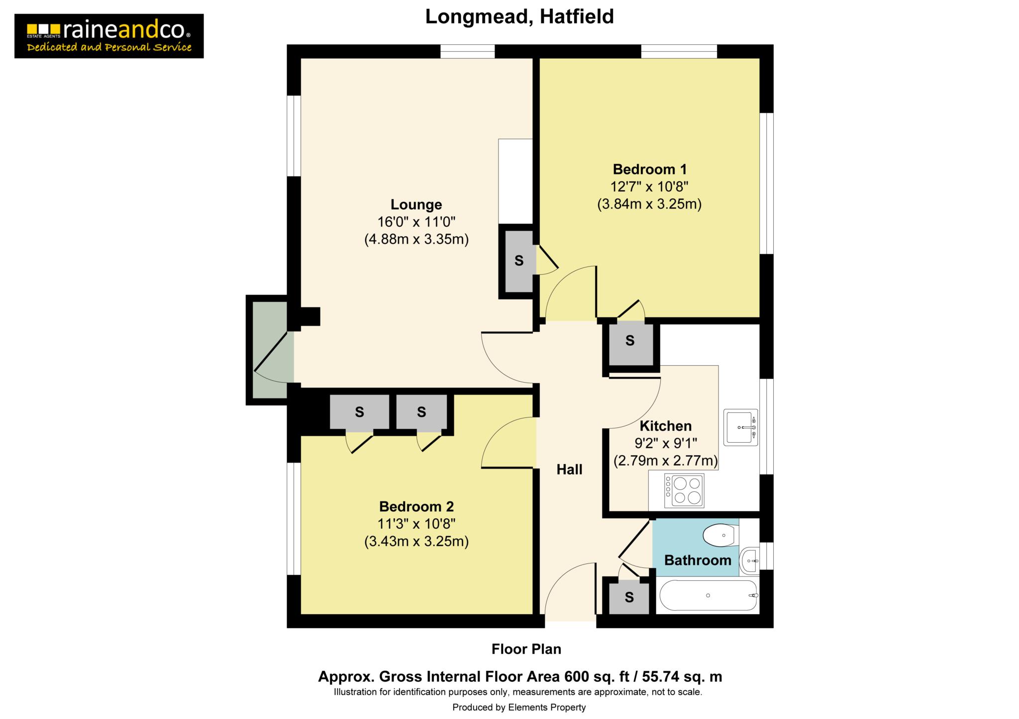53, Longmead, Hatfield floorplan