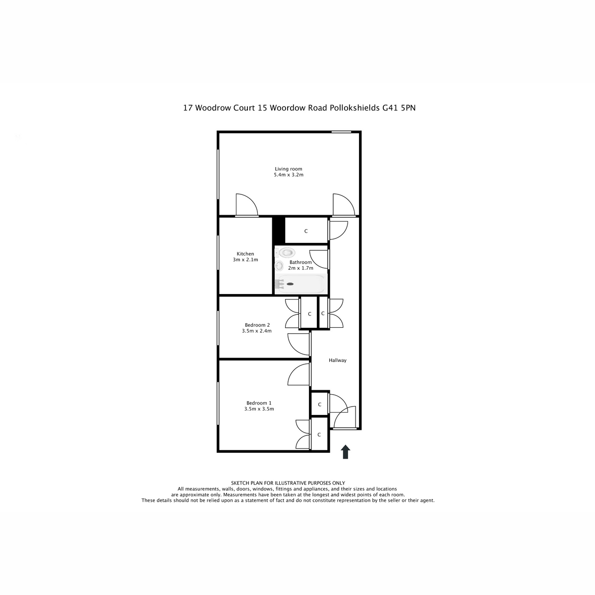 Woodrow Court, 15 Woodrow Road, Pollokshields, Glasgow floorplan