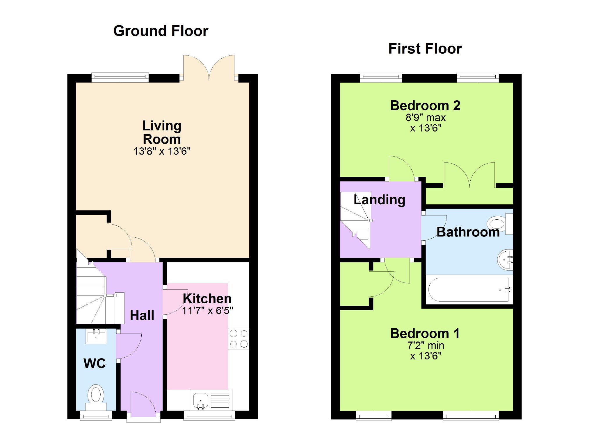 2 Bedrooms Terraced house for sale in Bushell Close, Leighton Buzzard LU7