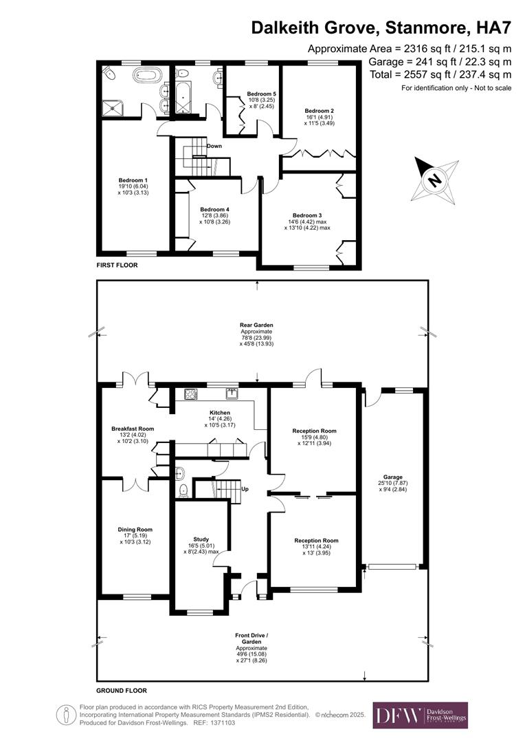 43, Dalkeith Grove, Stanmore floorplan