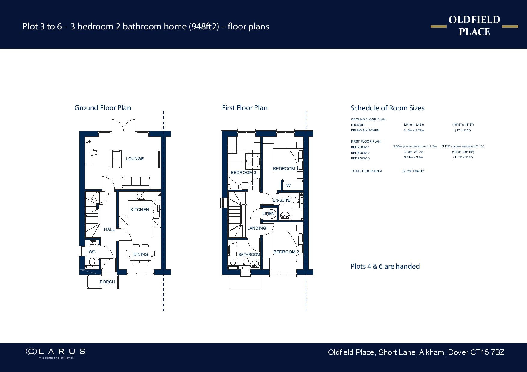 6, Oldfield Place, Alkham floorplan