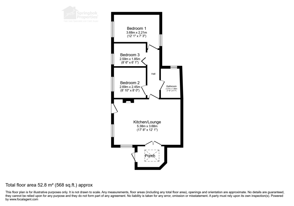 Ash Cottage Manorbier, Dyfed, Tenby floorplan